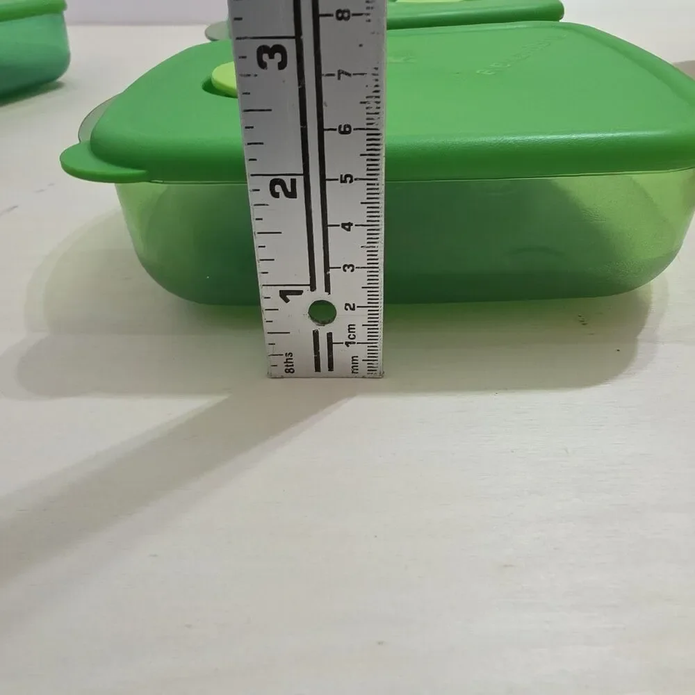 Tupperware Rock N Serve 6 Container Set 3381 3385 3387 4720 Pink Green Vented